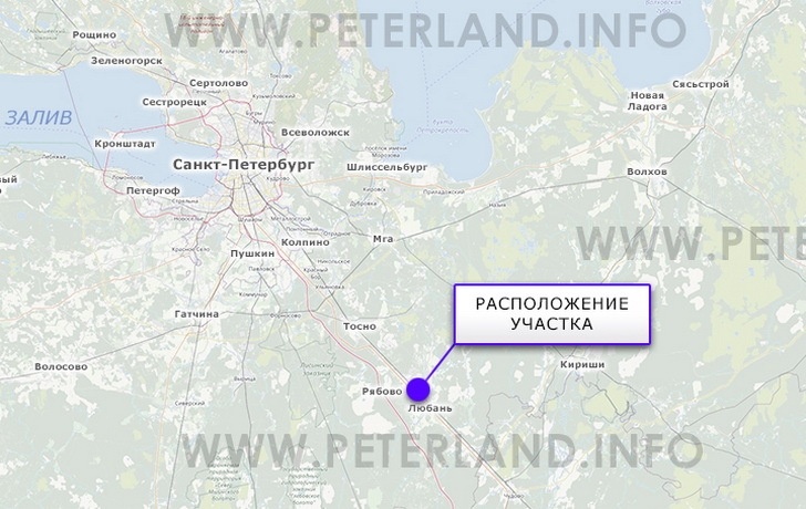 земельный участок около Московского шоссе на карте